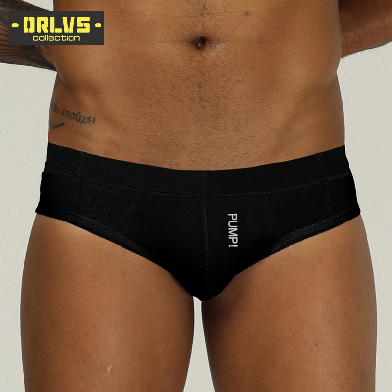 ORLVS Quần Lót Nam Bằng Da Pu Thoải Mái 5503