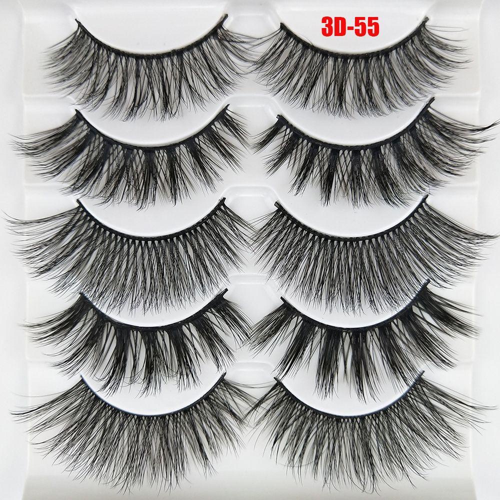 Set 5 / 10 Cặp Lông Mi Giả BORAG SKONHED 3D Dài Tự Nhiên