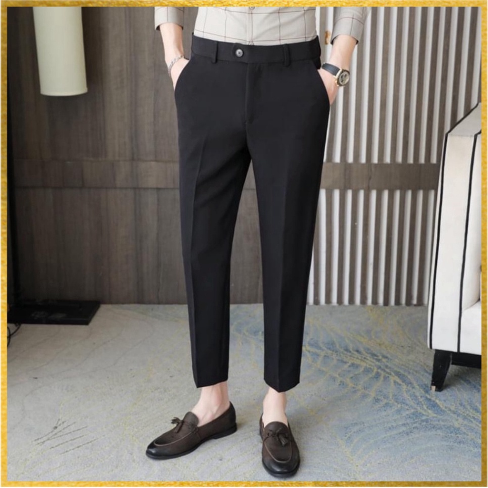 Quần tâynam Công Sở, quần âu tây tâynam korea Vải Chéo cao cấp Co Dãn, Chống Nhăn Xù, Hàng VNXK. tư thế make up