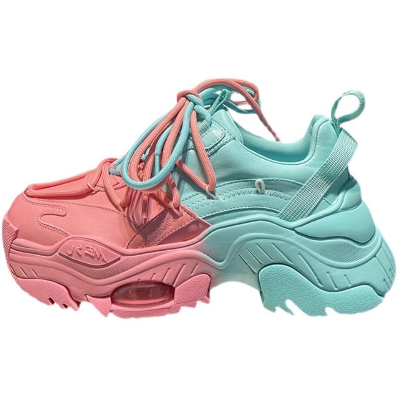 Giày Sneaker Đế Dày Tăng Chiều Cao Màu Sắc Hợp Thời Trang