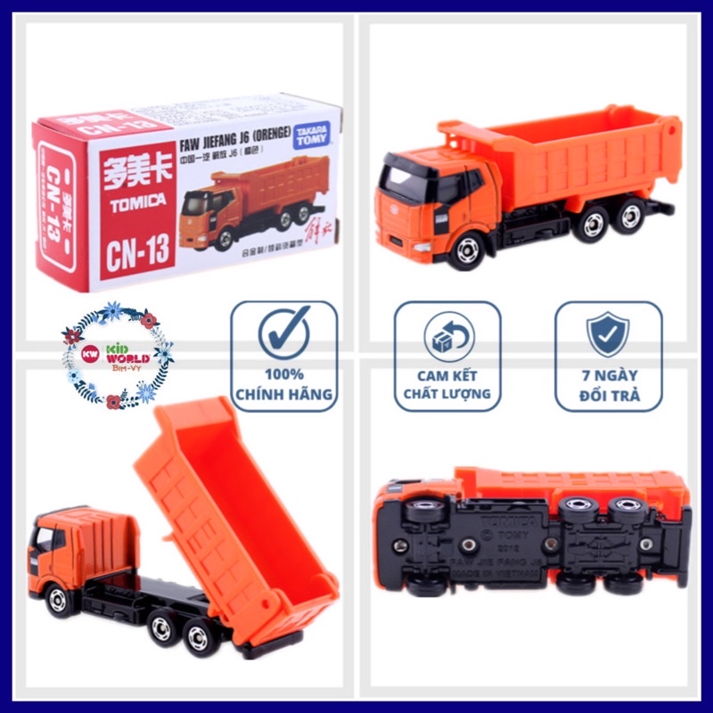 Xe mô hình Tomica Box Tải CN-13 Faw Jie Fang J6 (Orenge). MS: 613.