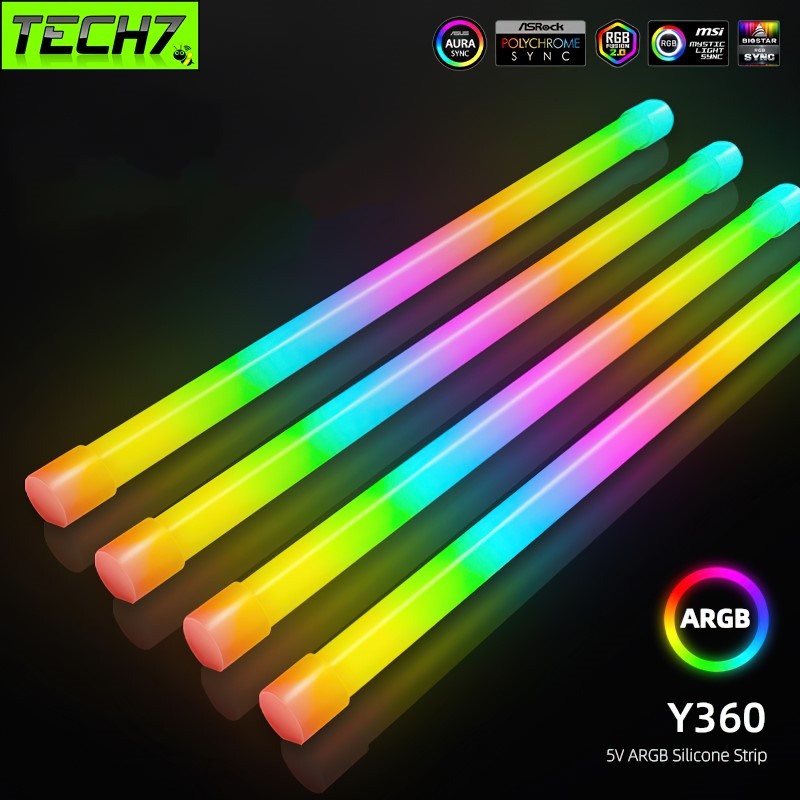 Thanh Led RGB Y360 đồng bộ Hub + Sync với main 3Pin 5V cho máy tính