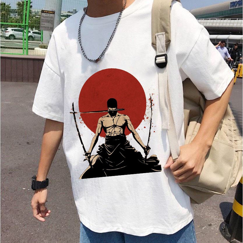 Áo thun ZoRo One Piece Luffy 🚚 FREESHIP 🚚 Áo phông trắng Nam Nữ Unisex in hình Zoro siêu đẹp chất cotton mịn mát