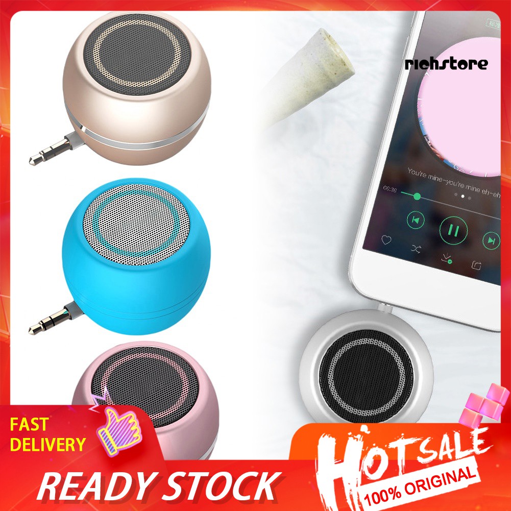 【Ready stock】 A5 3.5mm Mini Music Speaker Loudspeaker Sound Amplifier for Mobile Phone Laptop
