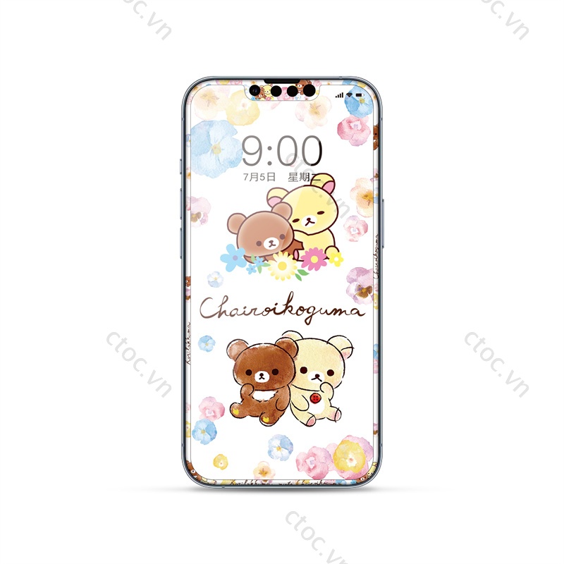 Kính Cường Lực HD Bảo Vệ Toàn Màn Hình In Hình Hoạt Hình Cho Iphone 14 plus 13 pro max 13 13Pro 6.1 6.8 inch