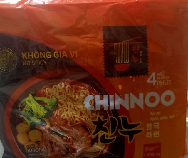 Mì Hàn Quốc chinnoo 1 bịch 14 gói không gia vị