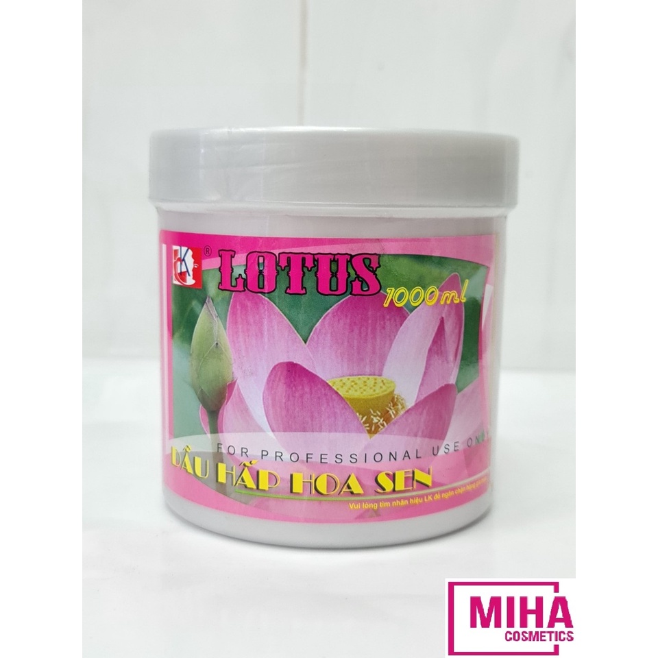 Kem Ủ Tóc Hấp Dầu Siêu Dưỡng Tinh Chất Hoa Sen LOTUS 1000ml