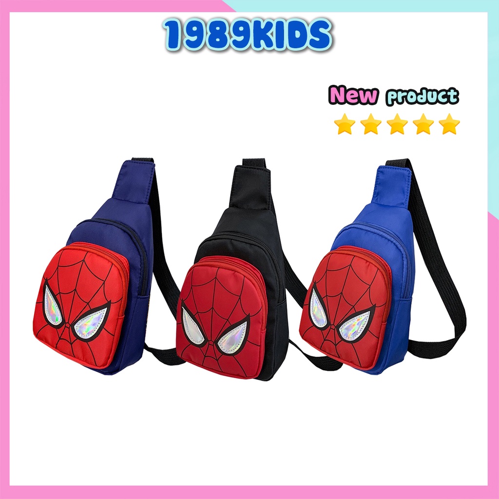 Túi Đeo Chéo Cho Bé Trai Từ 1 Đến 4 Tuổi In Hình Người Nhện Siêu Nhẹ