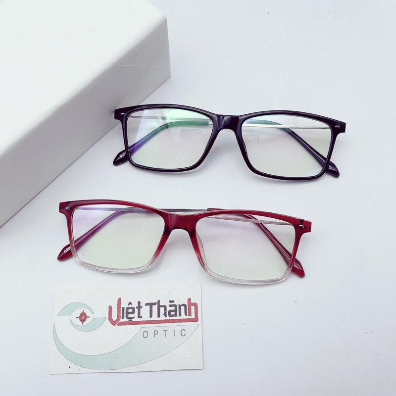 Gọng kính cận vuông ombre lắp được cận viễn loạn
