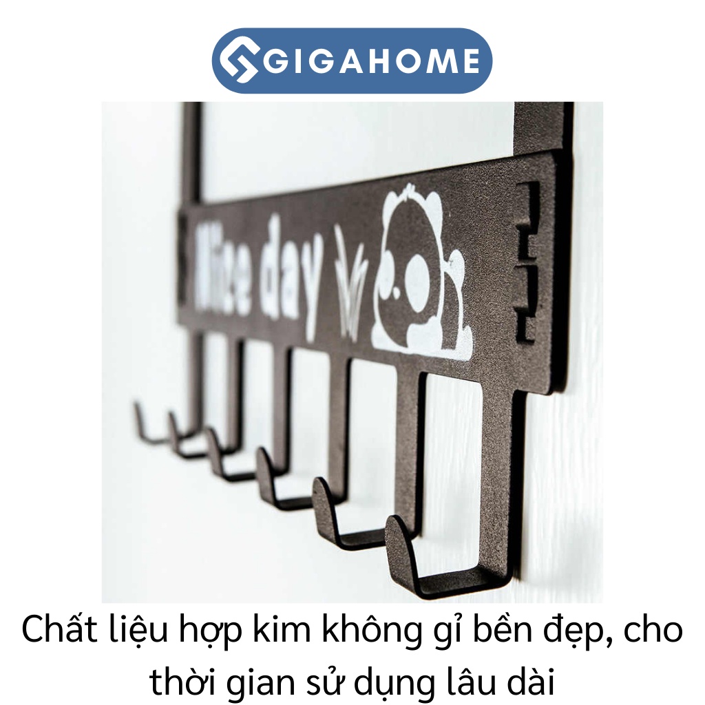 Móc Treo Quần Áo Sau Cửa 6 Chấu GIGAHOME Bằng Hợp Kim Không Gỉ 9072