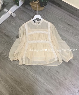 Áo tơ viền ren ( ib hoặc note chọn sz )