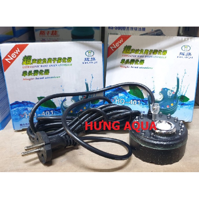 MÁY TẠO KHÓI 12 mắt led đổi màu HQ 401 tạo khói hồ thủy sinh, hồ bán cạn, hòn non bộ, tiểu cảnh
