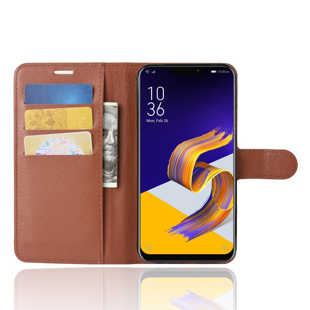 Bao da dập nổi sang trọng họa tiết cây và mèo cho Asus Zenfone 5 ze620kl