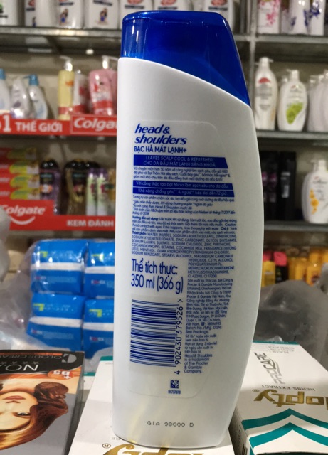 Dầu gội Head & Shoulders Sạch gàu, bạc hà mát rượi 330ml