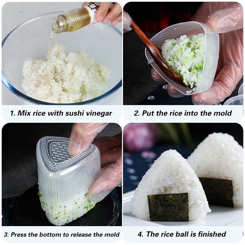 1 Khuôn Nhựa Hình Tam Giác Dùng Làm Sushi Onigiri DIY