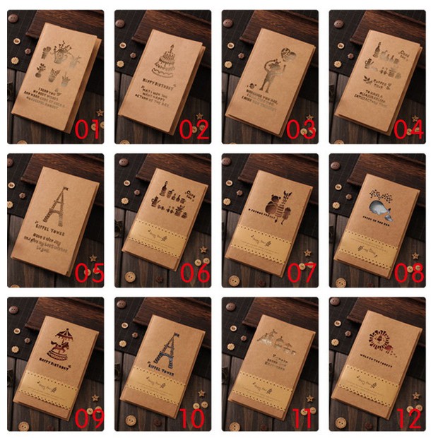 Thiệp thông điệp sinh nhật Vintage, thiệp sinh nhật, thôi nôi cho bé trai bé gái - Andhere