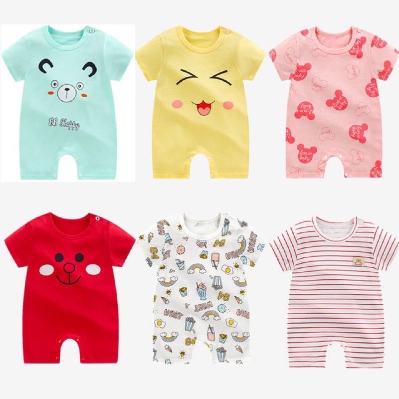 Bộ Body Suit Body Cộc Cotton Cho Bé