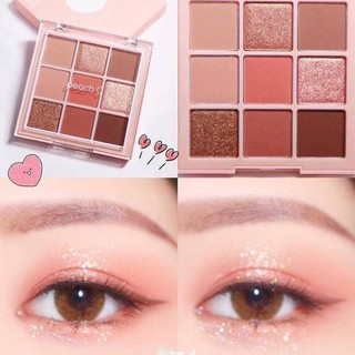 Bảng phấn mắt 9 ô PEACH C soft mood eyeshadow Palette