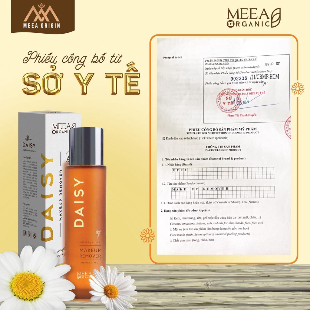Nước Tẩy Trang Daisy MeeA Organic chính hãng