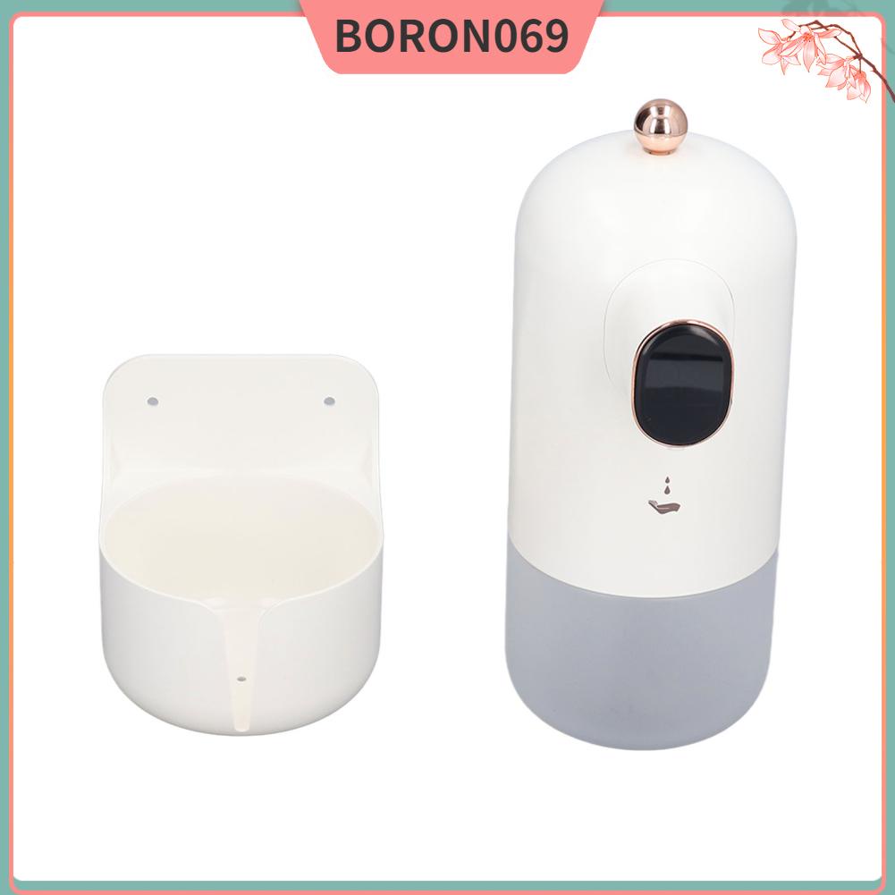Boron069 Máy phân phối xà phòng tự động Màn hình LCD 300ml Cảm biến có thể sạc lại rảnh tay bơm không thấm nước Treo tường