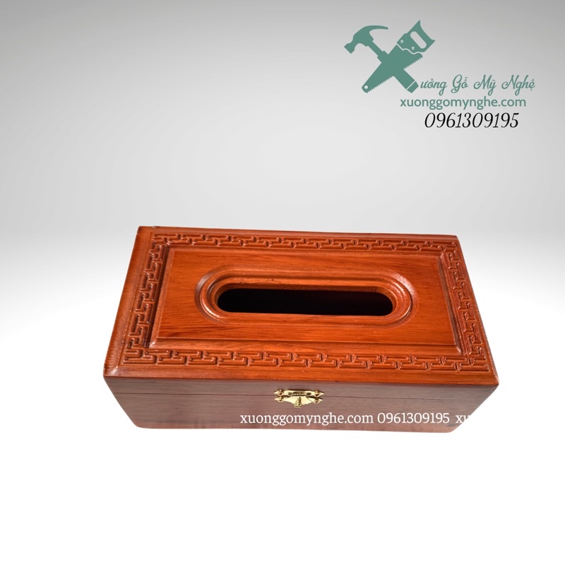 Hộp giấy gỗ hương