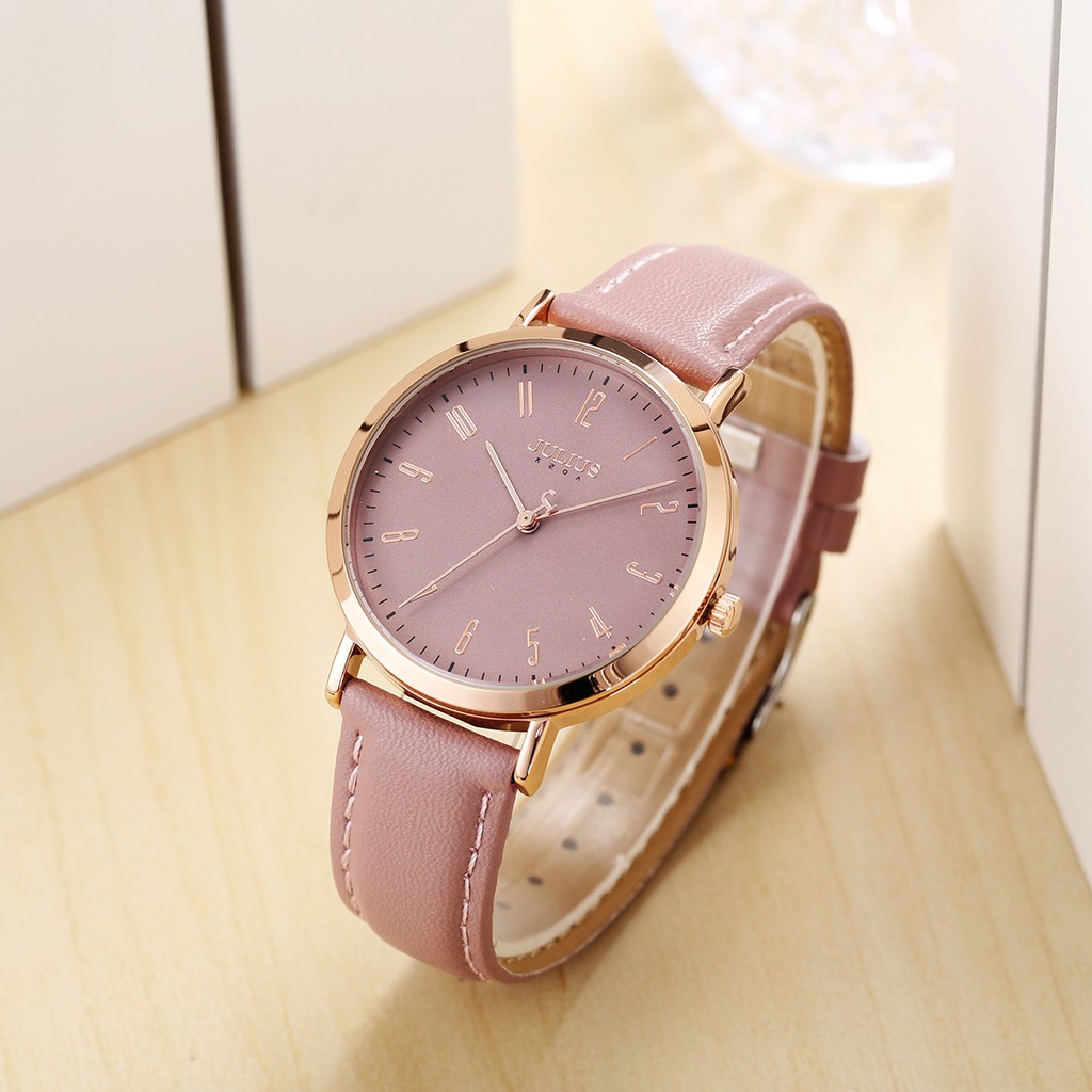 Combo đồng hồ nữ JA-1017 + vòng cup Julius | Julius Official