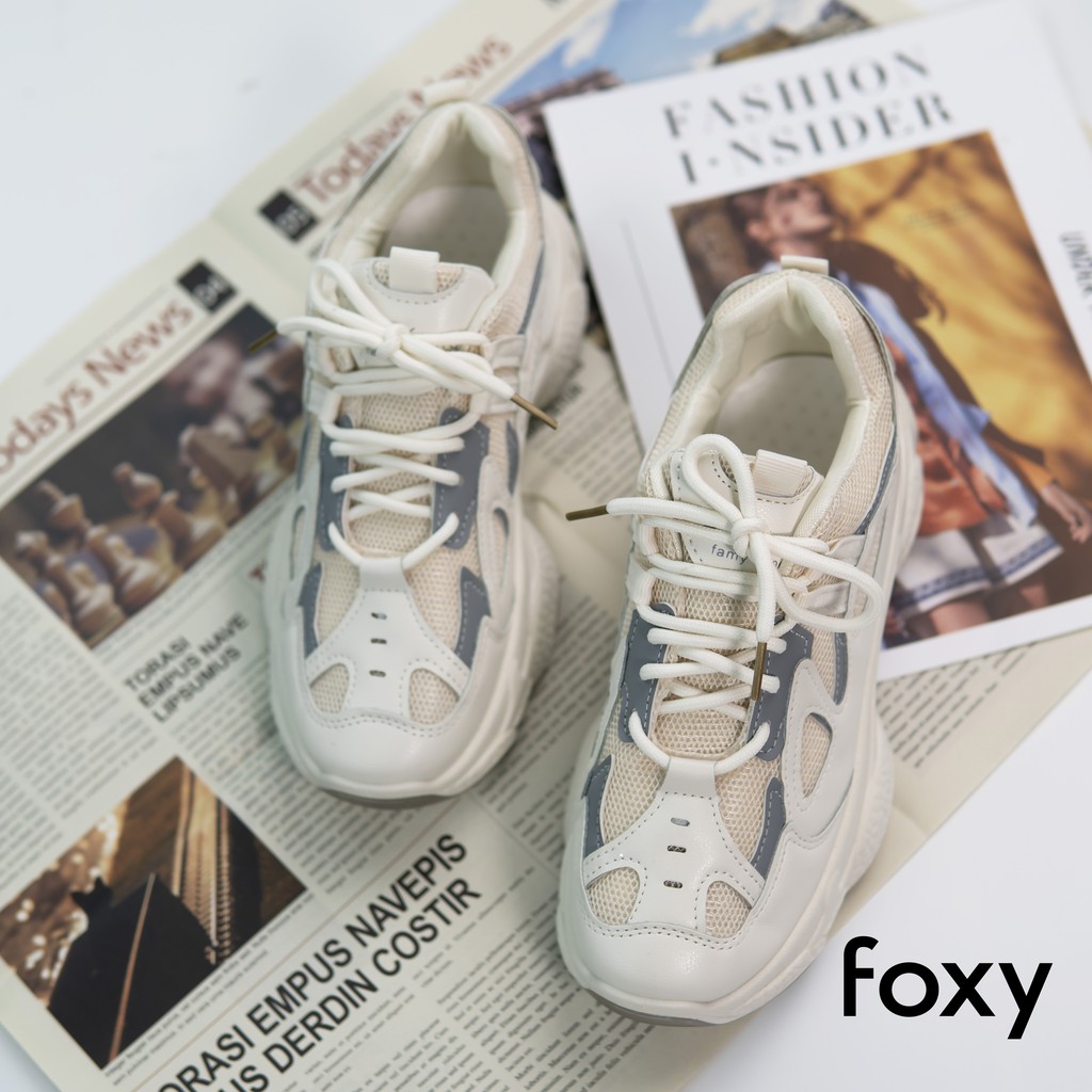 Giày Sneaker Nữ FOXY Độn Đế Tăng Chiều Cao 4 Cm Năng Động - FOX002