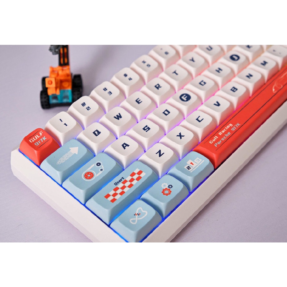 Bàn phím Darmoshark K5 Gulf Racing TTC Wireless 68key, Wireless 2.4GHz