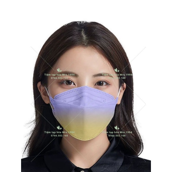 &lt;Loang - Ngẫu Nhiên&gt; Set 10 cái Khẩu trang KF94 sắc màu pastel