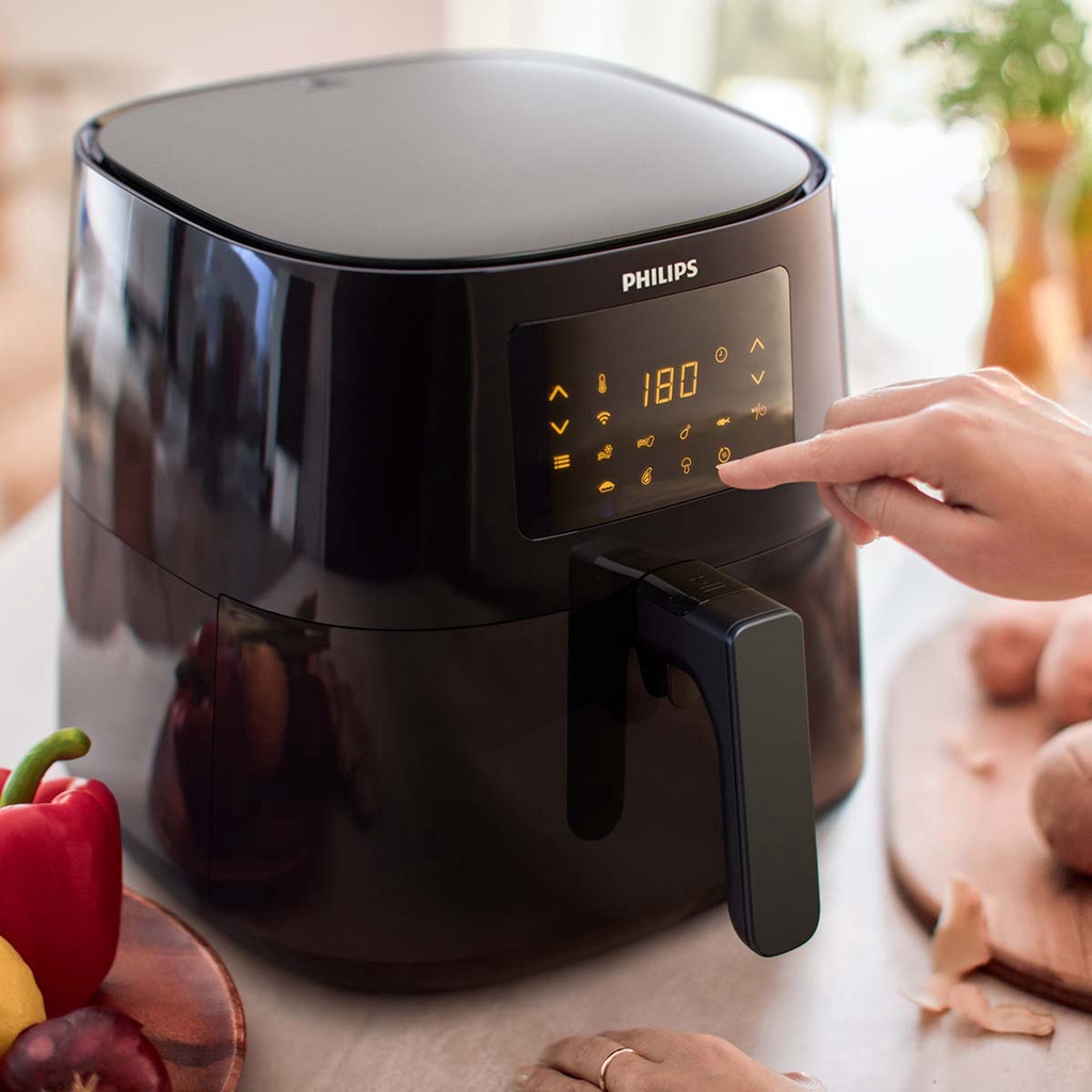 Nồi chiên không dầu Philips HD9280 6,2L có kết nối Wifi - Công suất 2000W - Sản phẩm chính hãng
