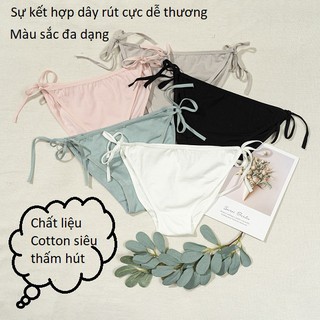 QUẦN LÓT NỮ COTTON 💕FREESHIP💕 CHÍP NỮ COTTON ĐÚC SU LỌT KHE SEXY CAO CẤP KHÁNG KHUẨN MẢNH DÂY RÚT GỢI CẢM