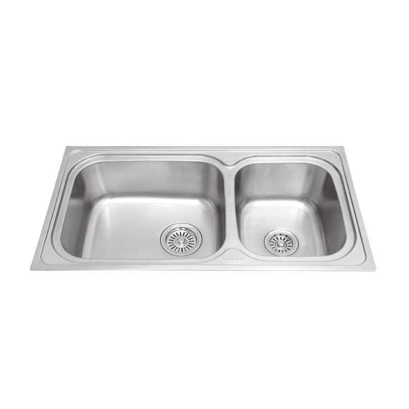 Chậu rửa chén inox Malloca MS 2025, bồn rửa bát inox 304, Cam kết chính hãng