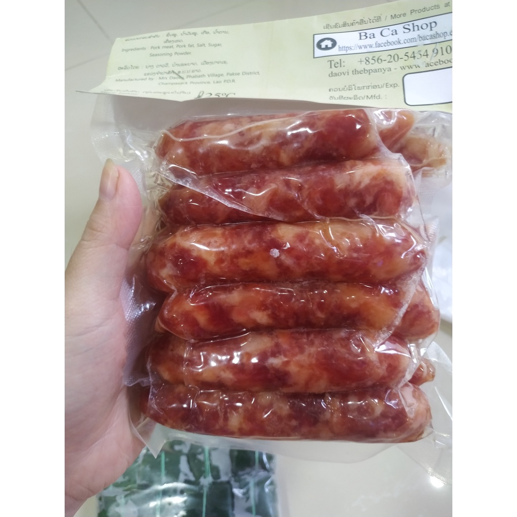 Lạp xưởng Lào PORK SAUSAGE ( Gói 500gr - 1kg ) | BigBuy360 - bigbuy360.vn