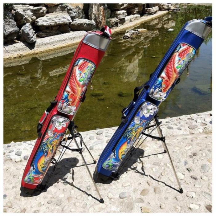 Bao đựng cần cá chép hoá rồng hoạ tiết nổi bật 1m25-2 màu đồ câu FISHING_HD