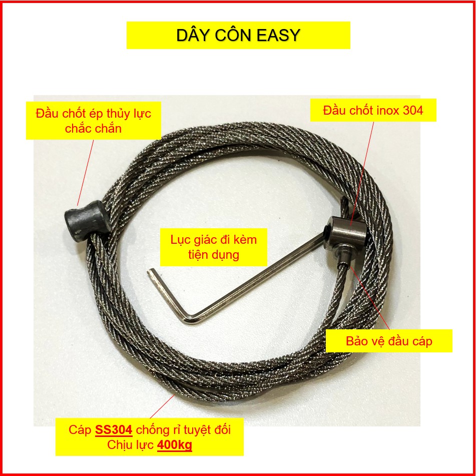 Dây côn dự phòng - ga dự phòng