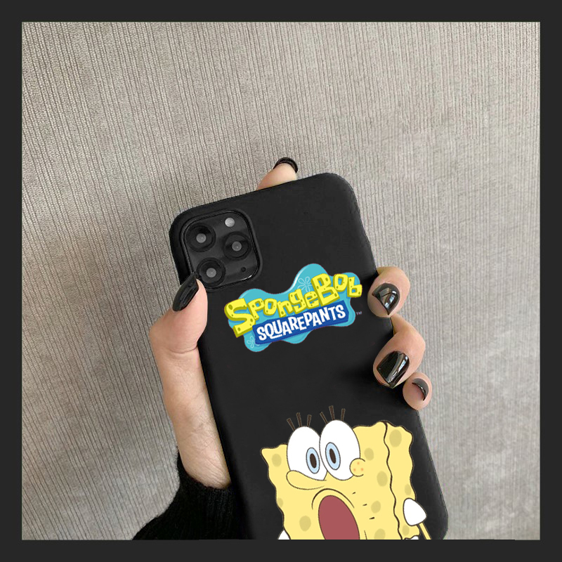 Ốp điện thoại TPU họa tiết hoạt hình SpongeBob cho SAMSUNG S10 S9 S9PLUS S8 S8PLUS S7 S6 S5 S20