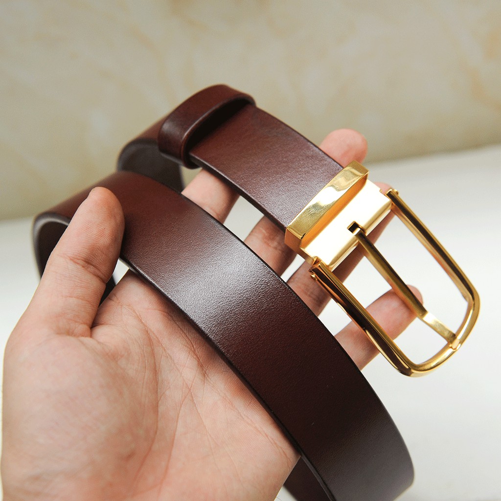 Dây nịt Thắt lưng da thủ công- Da bò nhập khẩu - Đồ da Handmade - DT704
