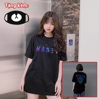 🔥SALE SỐC🔥Áo Thun Unisex Hades Phản Quang Đa Sắc đẹp khuyến mại kèm bịt mặt gấu cute