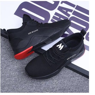 Giày Sneaker nam full đen lịch lãm 132