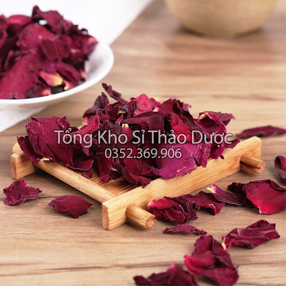 Cánh hoa hồng sấy lạnh 1kg (Hoa khô thả bồn tắm, xông mặt, thư giãn, giảm stress)