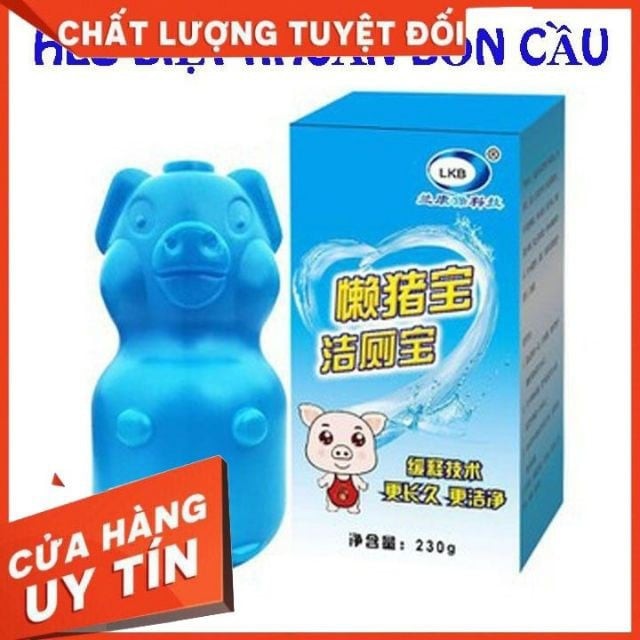 [ XẢ KHO] Lọ thả bồn cầu hình con lợn khử mùi hôi diệt vi khuẩn có hại