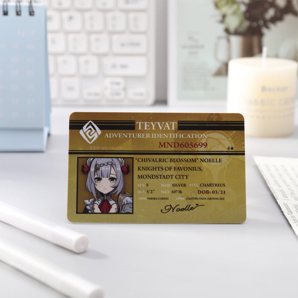 Thẻ Hình Nhân Vật Anime Id Pvc