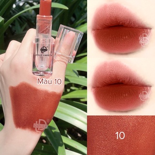 Son Thỏi Sáp Dolly Không Chì màu Nâu Trầm cao cấp chính hãng 12 màu