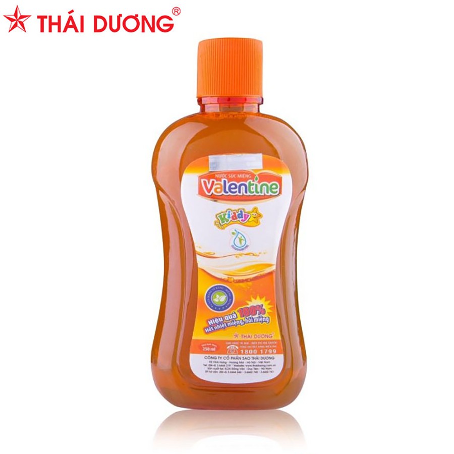 Nước súc miệng VALENTINE Thái Dương 250ml và 500ml