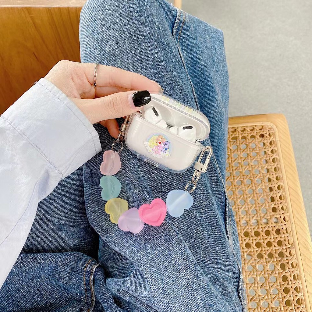 Vỏ Bảo Vệ Hộp Sạc Tai Nghe Airpods 1 / 2 / Pro Hình Gia Đình Gấu Kẹo Kiểu Nhật Hàn Dễ Thương | BigBuy360 - bigbuy360.vn