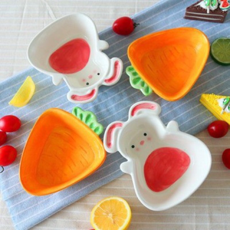 BÁT SỨ ĂN DẶM ( Hình Thỏ , Cà Rốt )