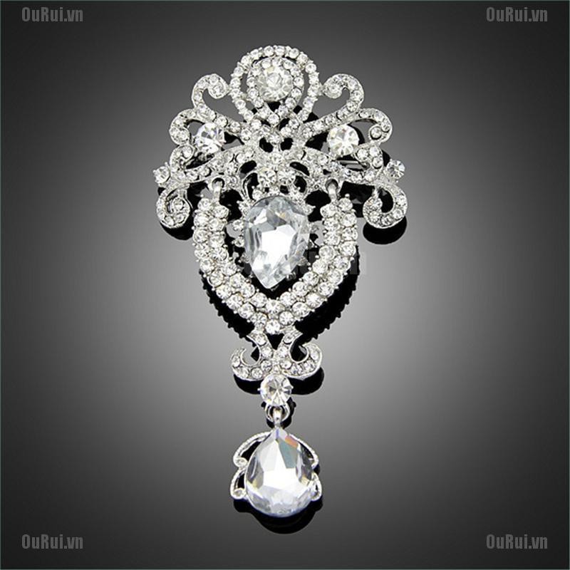 Ghim Cài Áo Hình Bông Hoa Lấp Lánh