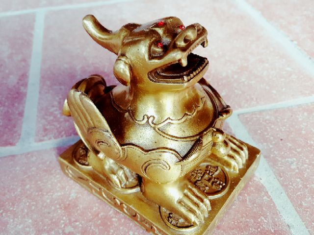 Tỳ Hưu Phong Thủy Bằng Đồng Nguyên Chất Cao 13cm