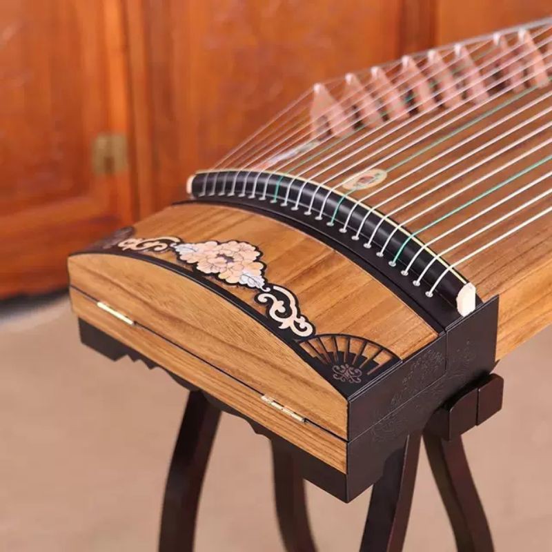 Đàn Guzheng . Full size. - Tặng kèm full kiện, chân bao, móng ,keo,dây, khăn phủ. đầy đủ