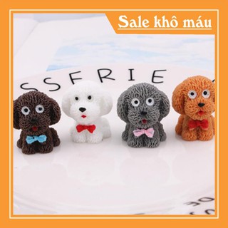 [FREESHIP - XẢ KHO] Tượng chó Poodle nhựa trang trí - HM8